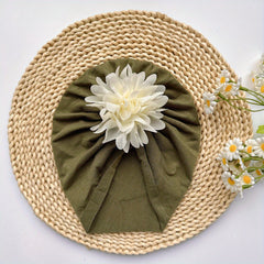 Soft Elastic Baby Girls Flower Turban Headband
