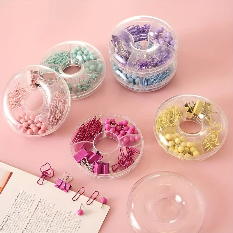 Colorful Long Tail Clip Set Office Stationery Push Pin Grid Clip