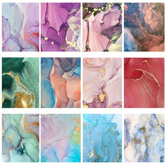 24pcs Marble Texture Paper for DIY Scrapbooking Album 6in x 6in
