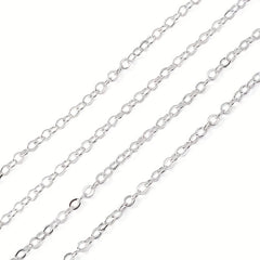 10m Closed Ring Chain - Silver Plated - DIY Necklace Bracelet Anklet