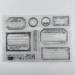 Label Stamps Stencils for DIY Scrapbook Decorative Craft Embossing
