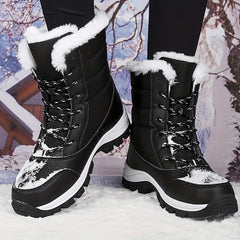 Women's Waterproof Snow Boots High Top Hiking Boots