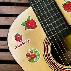 50pcs Strawberry Waterproof Stickers for Water Bottle Laptop