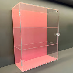 Acrylic Display Cabinet with Handle for Models and Cosmetics