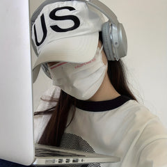 US Embroidery Baseball Cap Adjustable Couple Dad Hats Hip Hop Unisex Sun Hats