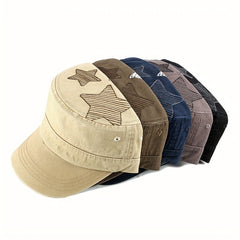Vintage Flat Cap Breathable Baseball Duck Cap Sun Protection Hat