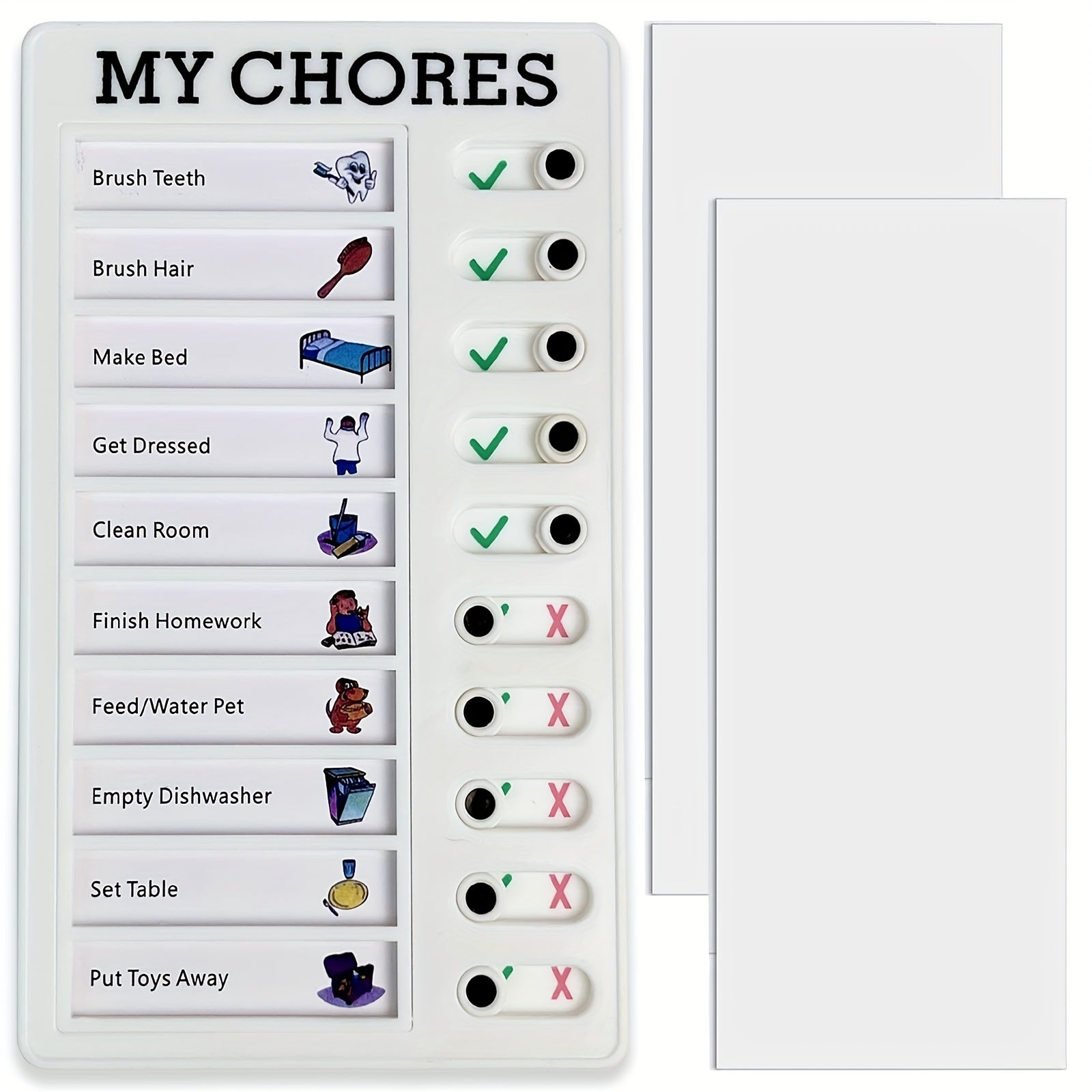 Chore Table Memo List Board Daily To Do List Plan Checklist Adult Chore Table