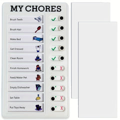 Chore Table Memo List Board Daily To Do List Plan Checklist Adult Chore Table