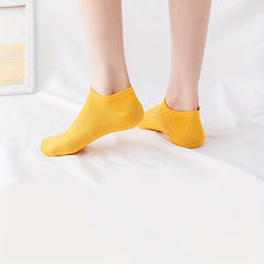 10 Pairs Women's Low Cut Ankle Socks Soft & Lightweight Solid Stockings
