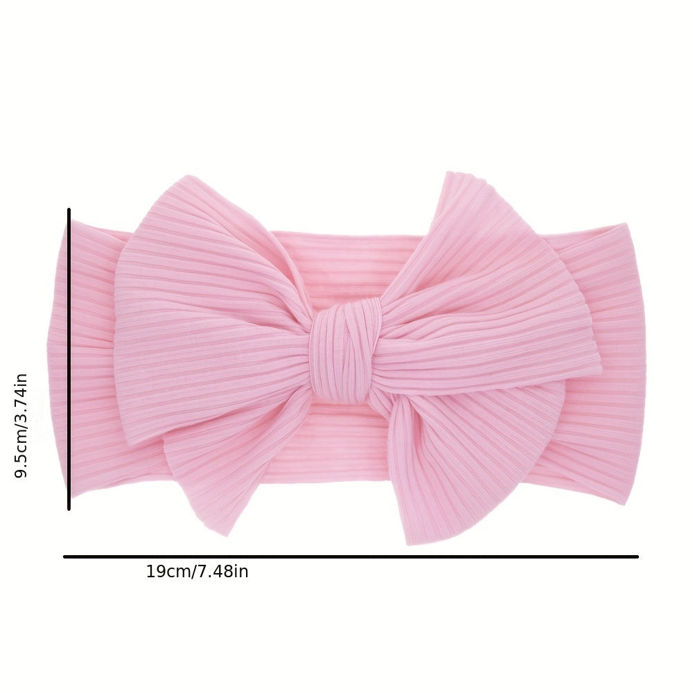 5pcs Soft Knotted Headband Bow Hairband for Girls Kids Baby