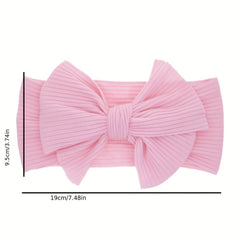 5pcs Soft Knotted Headband Bow Hairband for Girls Kids Baby