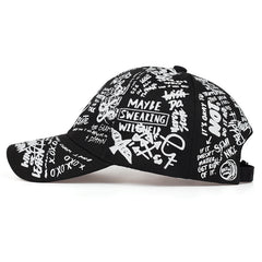 Men's Graffiti Woven Baseball Cap