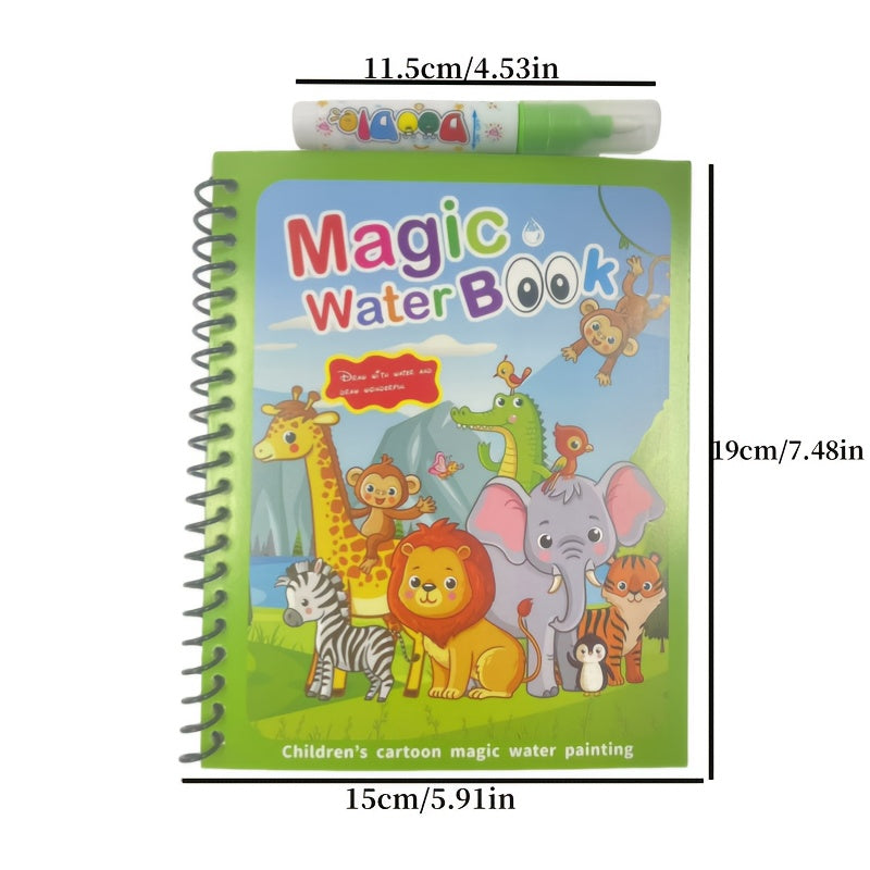 2pcs Reusable Kids' Watercolor Books Colorful Educational Toy