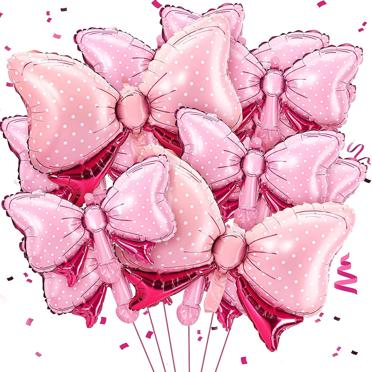 Pink Bow Balloon Girl Party Decoration Large Bow Aluminum Foil Balloon