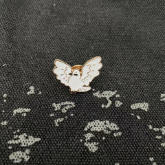 Children s Brooch Metal Pigeon Badge Couple Collar Pin Brooch Jewelry