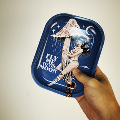 Pattern Metal Rolling Tray Wake Up Tray