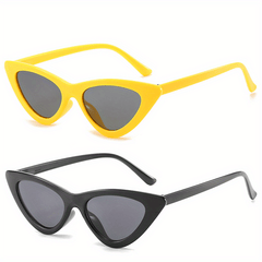 2 Pairs Triangle Cat's Eye Sunglasses for Men