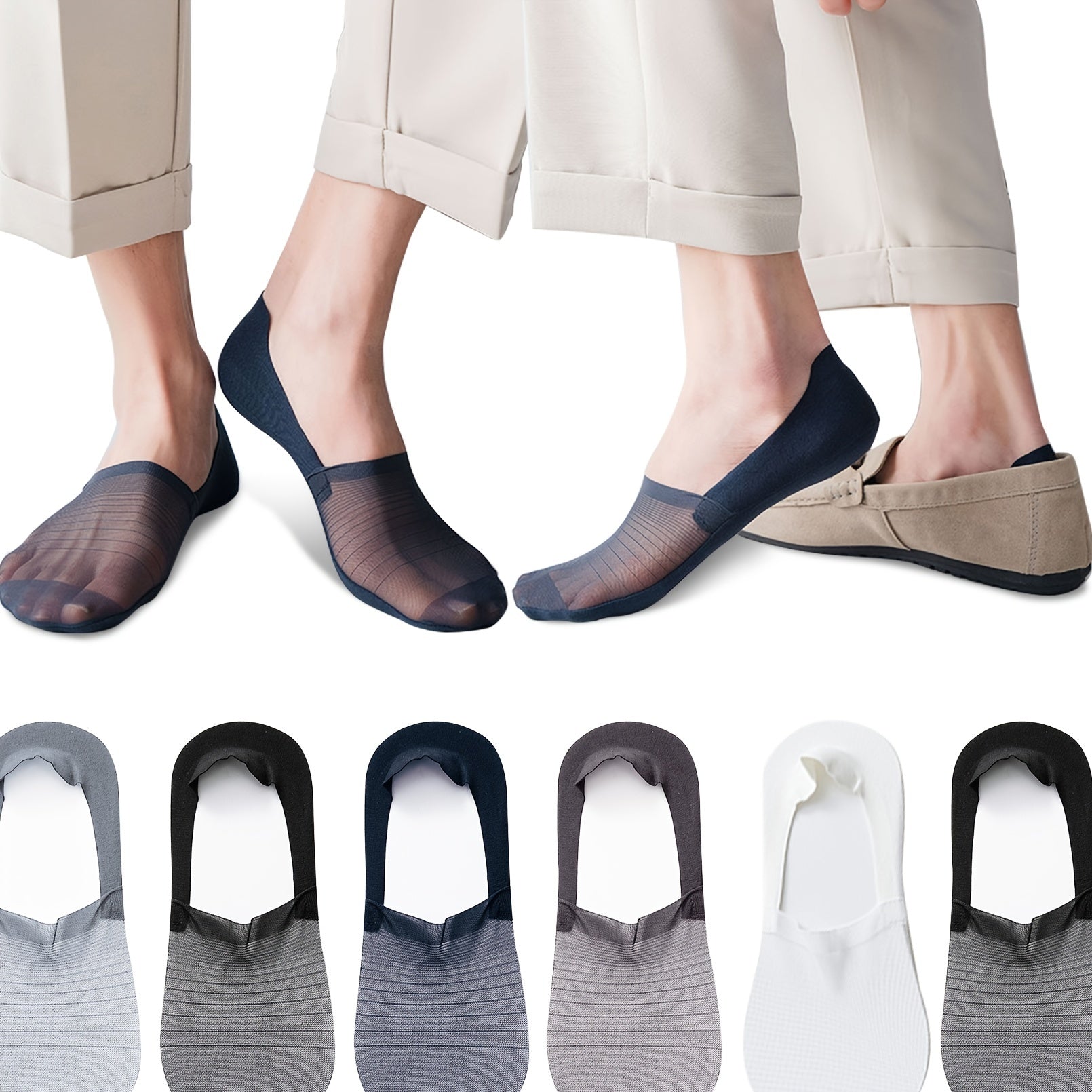 No Show Socks Invisible Breathable Low Out Ankle Socks Women's Stockings