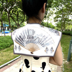 Landscape Folding Fan Ink Painting Shawl Print