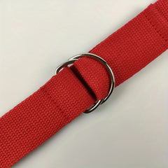Cotton Yoga Resistance Belt Fitness Stretching Band D Ring