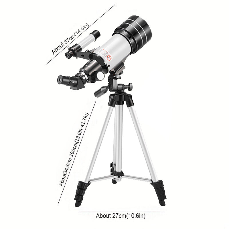 70mm High Power Telescope with Tripod Stand - Ideal for Stargazing Moon V
