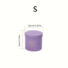 Round Flower Packaging Box, Portable Cylinder Hugging Bucket