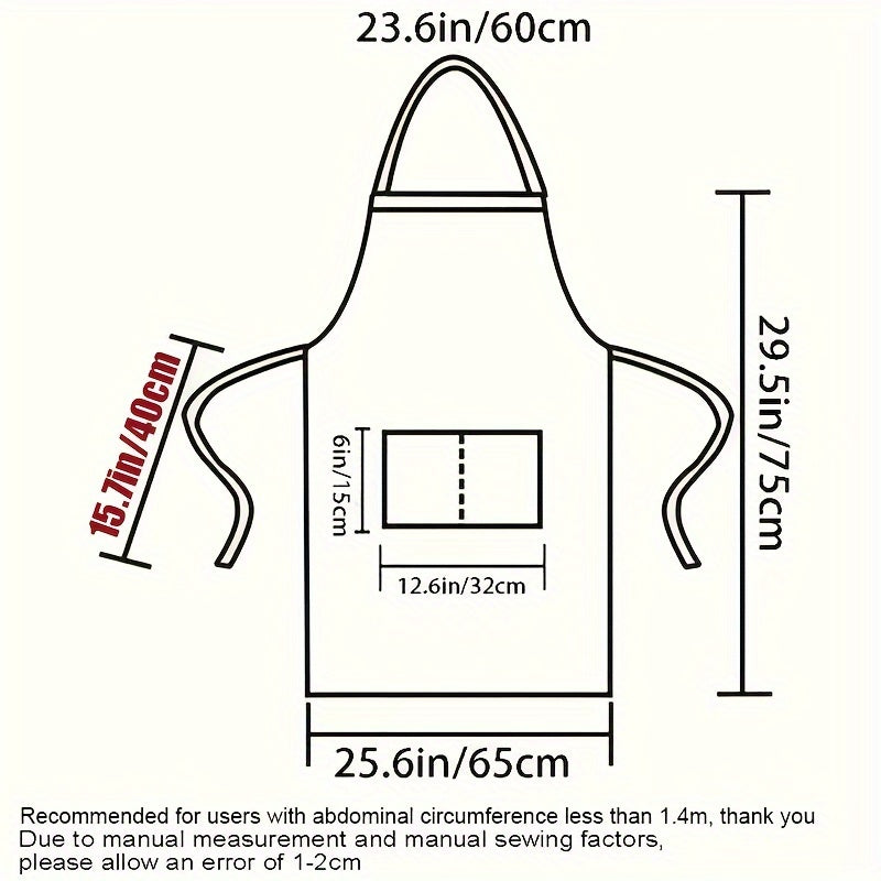 Machine Washable Bib Apron for Men and Women, Stain-Proof Cooking Apron