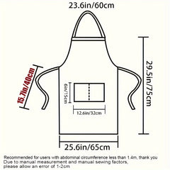 Machine Washable Bib Apron for Men and Women, Stain-Proof Cooking Apron