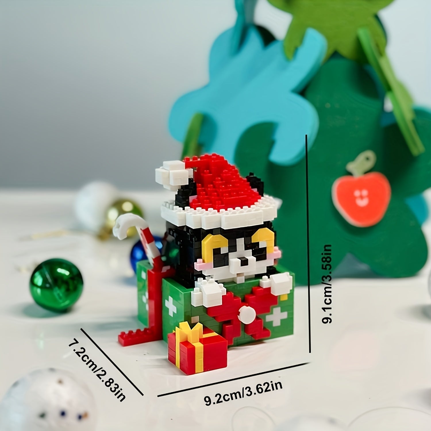 Holiday Mini Building Blocks Set with Santa, Snowman, Reindeer & More
