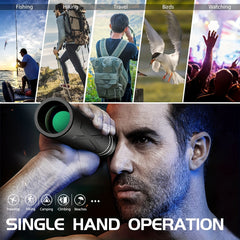 Portable Zoom HD 5000M Telescope for Outdoor Sports Camping Travel