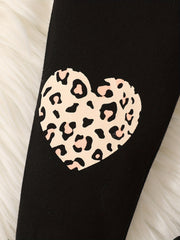 Toddler Baby Girl Leopard Sweatshirt and Pant Set