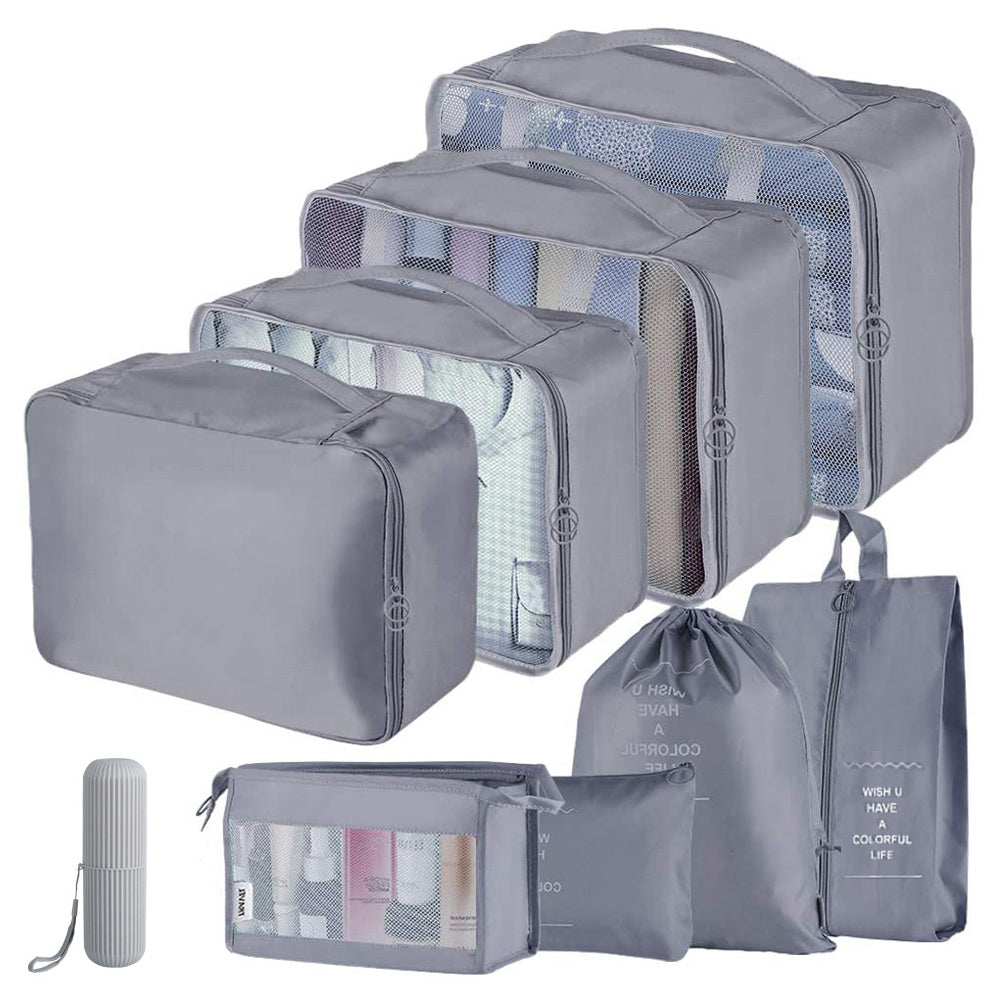 9 PCS Travel Luggage Bags Dustproof Clothes Bags