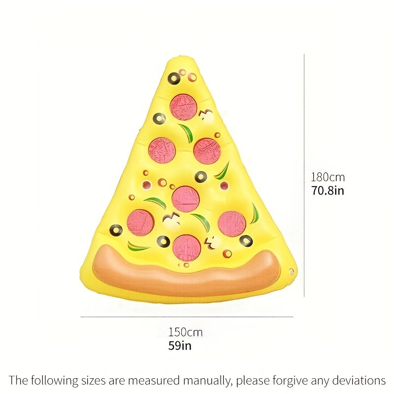 Pizza Slice Inflatable Lounge Chair for Pool Parties and Beach Fun