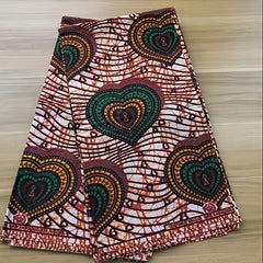 African Ethnic Wax Dye Printing Fabric Full Polyester Double Sided Print Cloth