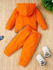 Baby Boy Leopard Print Hoodie & Trousers Set