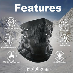 Winter Windproof Neck Gaiter Face Mask for Skiing Snowboard