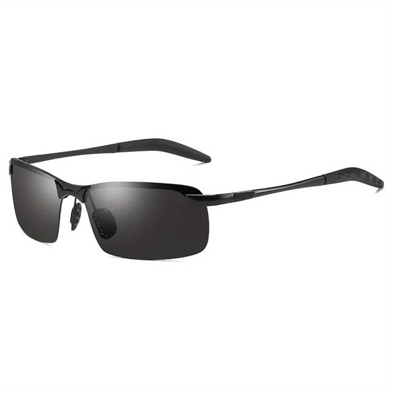 Men's Polarized Sunglasses + Night Driving Glasses + Zipper Case