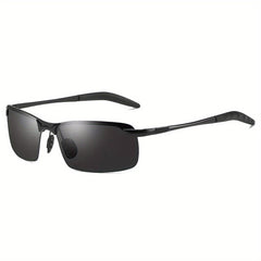 Men's Polarized Sunglasses + Night Driving Glasses + Zipper Case