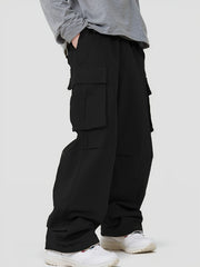 Men's Cargo Pants Straight Leg Loose Casual Outdoor Work Hiking