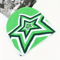 Star Overlapping Pattern Skullies & Beanies Hat Unisex Hip Hop Hat