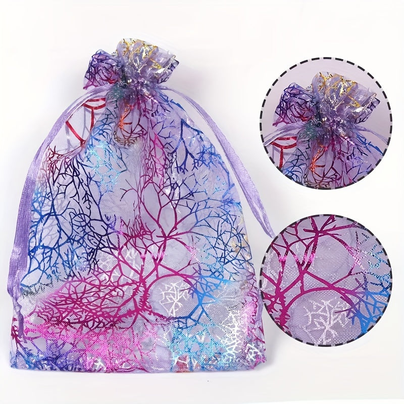 10pcs Colorful Christmas Gift Bag Bundle