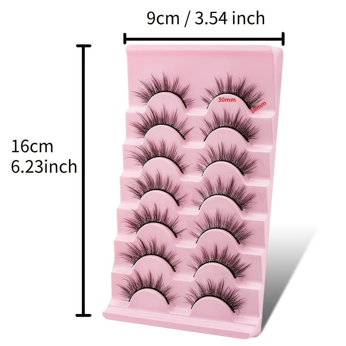 Wispy Mink Lashes 3D Cat Eye Pack 7 Pairs False Eyelashes