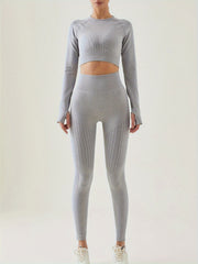 Yoga Set Crop Top & Leggings Activewear
