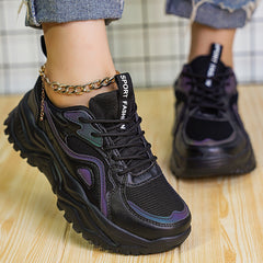 Women's Ombre Chunky Sneakers Mesh Running Shoes