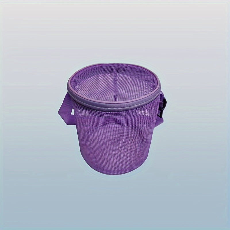 Mesh Beach Shell Storage Bag with Adjustable Shoulder Strap