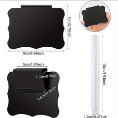 8pcs Storage Bin Basket Labels Chalkboard with Markers