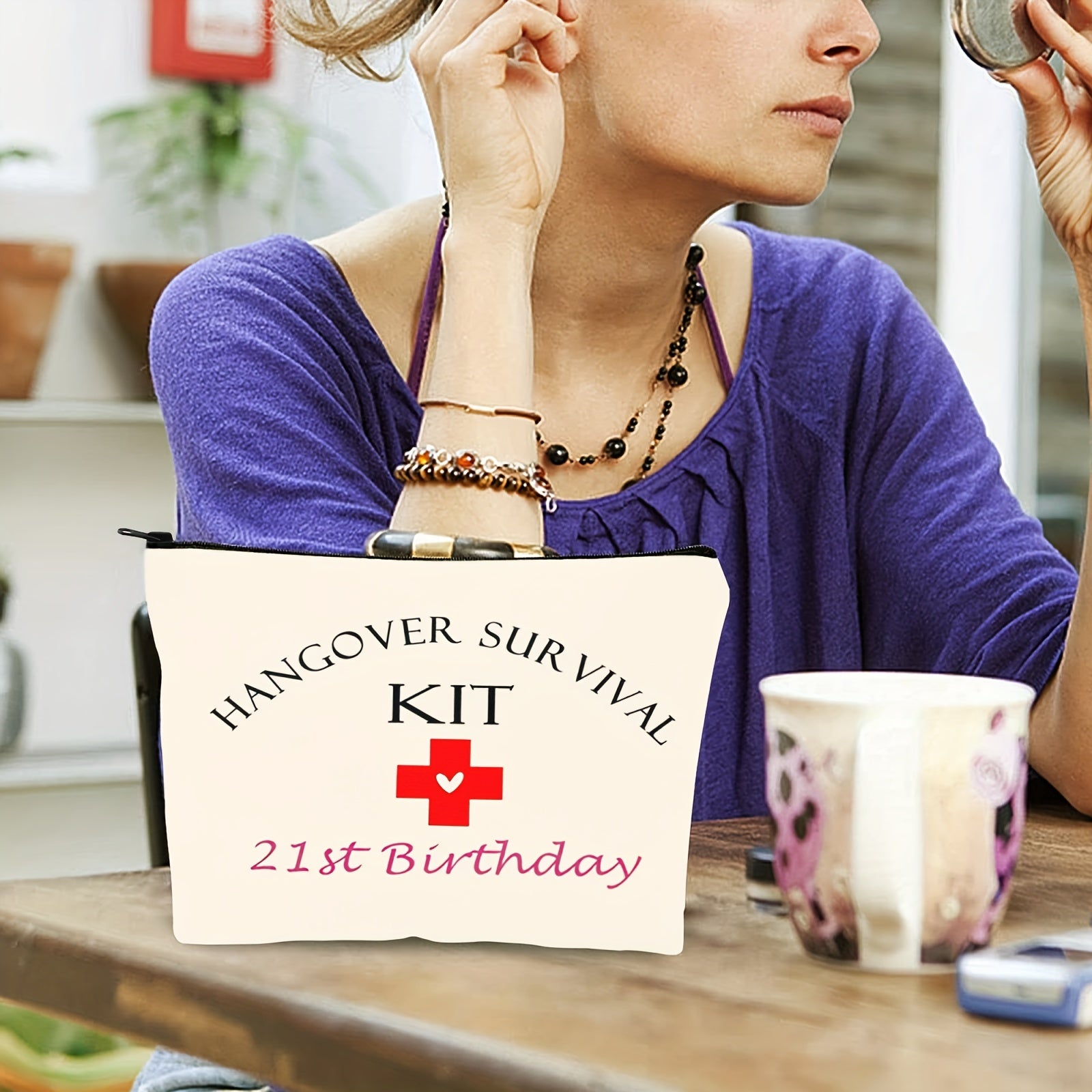 21st Birthday Hangover Kit: Party Favor Bag & Pouch Set