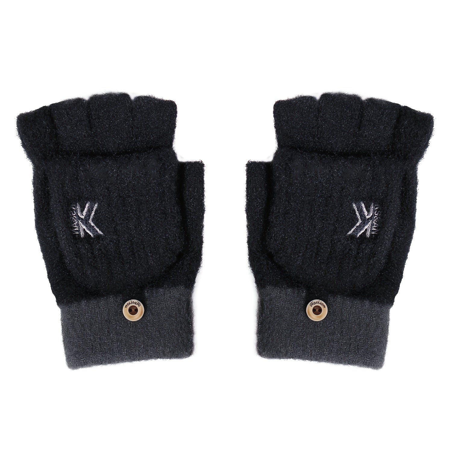 Men's Winter Knitted Fleece Gloves - Snow Weather