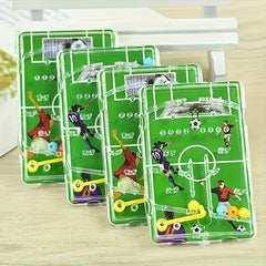 12pcs Football Maze Puzzle Games Plastic Party Favors Soccer Ball Player Figures