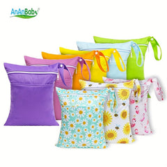 Children's Plain Diaper Bag Double Pocket Diaper Storage Bag